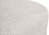 2er-Set Hocker HWC-C22, Sitzhocker, höhenverstellbar drehbar Ø 37cm Stoff Chenille (465g/m²) FSC® ~ creme-weiß Bild 5