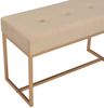 vidaXL Bank 80 cm Beige Samt 247559 Bild 4