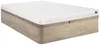 Vente-unique - DANAE Mattress and bed base set StoffHolz, Platte Beige - B 120 cm x H 15 cm30 cm x L 200 cm Bild 1