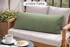 Amilian Kissenbezüge Kissenbezug 40x80 cm - Kopfkissenbezug Sofakissenbezug Kissenhülle, Cord-Optik, weich, Hotelverschluss ohne Reißverschluss Bild 4