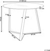 Esstisch 'Kebri' Glas transparent / schwarz ⌀ 100 cm Bild 2