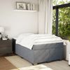 vidaXL Boxspringbett mit Matratze Dunkelgrau 120x200 cm Samt 3285276 Bild 3