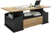 VCM Beistelltisch & Couchtisch Junata 919238 Anthrazit / Honig-Eiche H. 44 x B. 110 x T. 52 cm Bild 2
