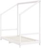 vidaXL Kinderbett Weiß 2x(80x160) cm Massivholz Kiefer 3200596 Bild 4