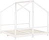 vidaXL Kinderbett Weiß 2x(80x160) cm Massivholz Kiefer 3200596 Bild 3