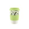 2er Set Kaffeebecher To Go, Porzellan Coffee to go Becher mit Deckel 250ml Hellgrün Bild 2