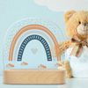 GRAVURZEILE LED Nachtlicht für Kinder, Beruhigend und Energiesparend - Regenbogen Design Blau, LED, 3 Lichtmodi: Warm- Kalt- und Mischweiß, Geschenk für Kinder & Baby Bild 2