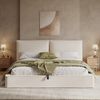 Polsterbett,Doppelbett,180 x 200cm,hydraulisches Funktionsbett,Bett mit Lattenrost, Kopfteil, gepolstertes Kopfteil, Beige, bouclé Bild 4