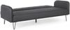 Schlafsofa Tejarid mit Stoff-Bezug, modernes Design, Schwarz Dunkelgrau, Metallgestell, für 2–3 Personen Bild 2