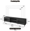 radelldar TV-Schrank Lowboard mit LED-Beleuchtung 160cm, für Fernseher bis zu 70 Zoll, mit 2 Acryltüren, stehend Bild 4