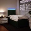vidaXL Boxspringbett mit Matratze Dunkelgrün 80x200 cm Samt 3294505 Bild 4