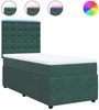 vidaXL Boxspringbett mit Matratze Dunkelgrün 80x200 cm Samt 3294505 Bild 2