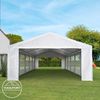 Toolport Partyzelt Pavillon, PE Plane 350 N weiß, 4x8 m Bild 3