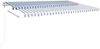 vidaXL Automatische Markise mit LED & Windsensor 500x350 Blau und Weiß 3069031 Bild 3