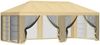 vidaXL Pavillon Dach mit Seitenwänden 6 x 3 m Creme Polyester 190 900411 Bild 2
