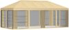 vidaXL Pavillon Dach mit Seitenwänden 6 x 3 m Creme Polyester 190 900411 Bild 3