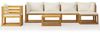 vidaXL 7-tlg. Garten-Lounge-Set mit Auflagen Creme Massivholz Akazie 3057637 Bild 3