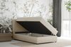 Homesy Boxspringbett EVEREST – Komfortables Einzelbett im modernen Trenddesign (Bett inkl. einem Bettkasten und Topper), Große Auswahl an Polsterfarben Bild 3