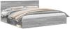 vidaXL Bettrahmen Graues Sonoma 200 x 200 cm Massives Kiefernholz 3410560 Bild 2