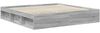 vidaXL Bettrahmen Graues Sonoma 200 x 200 cm Massives Kiefernholz 3410560 Bild 5
