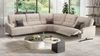 Sofanella Eckcouch PERLO Stoffbezug Sofalandschaft Funktionssofa in Schwarz S: 270 x 270 Breite Bild 3