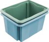 keeeper Aufbewahrungsbox Emil, Box mit Deckel, 3er Set, 15 L, 38 x 28,5 x 20,5 cm (Set, 3 St), ineinander und aufeinander stapelbar Bild 4