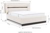 Polsterbett Doppelbett Set. 4 HAMILTON 140x200cm Stoff Magic Velvet Rot Bild 5