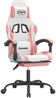 vidaXL Gaming-Stuhl mit Fußstütze Drehbar Weiß & Rosa Kunstleder 349588 Bild 2