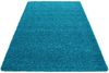 Hochflor Teppich Lux rechteckig - 160x230 cm - Türkis Bild 3