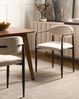 Esszimmerstuhl 2er Set TANEVIK Stoff Hellbeige Bild 3