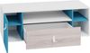TV-Lowboard Cinga 10 (Farbe: Weiß / Eiche + Marineblau) Bild 2
