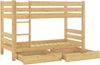 Erst-Holz Etagenbett Kiefer 90x200 cm, natur Bild 1