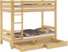 Erst-Holz Etagenbett Kiefer 90x200 cm, natur Bild 2