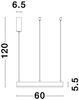 Nova Luce 9190840 MOTIF LED Pendelleuchte 60cm 3000K Schwarz dimmbar Bild 5