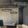 Nova Luce 9190840 MOTIF LED Pendelleuchte 60cm 3000K Schwarz dimmbar Bild 2