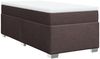 vidaXL Boxspringbett mit Matratze Dunkelbraun 90x190 cm Stoff 3285098 Bild 2