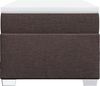 vidaXL Boxspringbett mit Matratze Dunkelbraun 90x190 cm Stoff 3285098 Bild 4