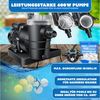 KESSER Sandfilteranlage 600W Sandfilter für Pools 13200L/h Durchfluss Poolfilter 7-Wege Ventil (Filteranlage mit Pumpe, 1200g Filterbälle Druckmanometer, Abdeckung), Tankvolumen für bis 30kg Sand Professionelle Poolwasserfilterung Bild 3