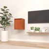 vidaXL Wandschrank, Massives Kiefernholz Wachsbraun, 30 x 30 x 40 cm Bild 4