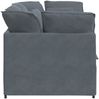 vidaXL Modulares Sofa mit Kissen Samt Dunkelgrau 3321250 Bild 5