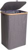 osoltus Wäschesortierer Nelson 1-Fach Wäschekorb Bambus Grau 60 cm Bild 1