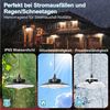 Rosnek LED Solarleuchte IP65 Wasserdichte Dimmbar Solarlampen für Außen mit Bewegungssensor, 5 Modi Solar Hängelampe mit 5m Kabel für Garten Balkon Pavillon Bild 4