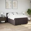 vidaXL Boxspringbett mit Matratze Dunkelbraun 160x200 cm Stoff 3287129 Bild 2