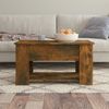 vidaXL Couchtisch Räuchereiche 79 x 49 x 41 cm Holzwerkstoff [819275] Bild 3