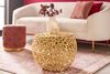 Extravaganter Couchtisch RIXOS ca. 53cm gold Metall Handarbeit Design Bild 3