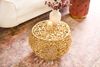 Extravaganter Couchtisch RIXOS ca. 53cm gold Metall Handarbeit Design Bild 2