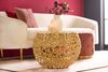 Extravaganter Couchtisch RIXOS ca. 53cm gold Metall Handarbeit Design Bild 4