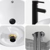 vidaXL Badezimmermöbel-Set 4 pcs Grau Sonoma Ingenieurholz und Glas 3407460 Bild 5