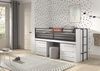 Halbhohes Bett mit Schreibtisch Kommoden Sam 98 x 219 x 116.6 cm Bild 3