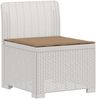 vidaXL 4-Sitzer Gartensofa mit Kissen Rattan Look PP Weiß 3443864 Bild 3